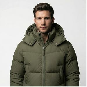 Veste longue et élégante et ultra-chaude pour femmes avec capuche et rembourrage en duvet pour la saison froide d'hiver Mode masculine - Product Image 1