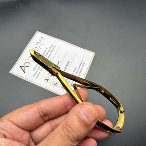 Coupe-cuticules professionnel en acier inoxydable plaqué or avec embout de 6 mm, outil de soin des ongles de précision, service OEM - Product Image 4