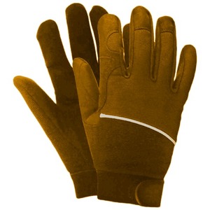 Gants chauds d'hiver en polyester rouge, isolés thermiquement, pour l'extérieur, unisexes, à enfiler - Product Image 4