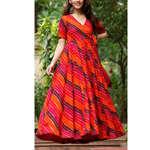 Robe imprimée pour femmes, élégante, à motifs floraux, décontractée, à manches longues, confortable, robe tendance pour tous les jours - Product Image 6