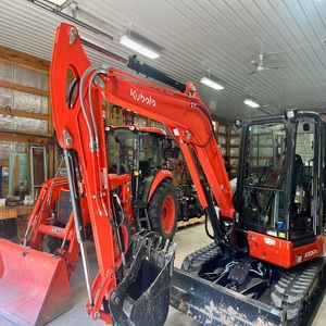 รถขุดขนาดเล็กคุณภาพดีที่สุด Kubota KX057 5 ตัน สำหรับงานฟาร์มและก่อสร้าง พร้อมเครื่องยนต์ เกียร์ ปั๊ม มอเตอร์ สภาพดี - Product Image 5