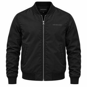 Chaqueta de Invierno para Hombre de Alta Calidad, 100% Poliéster, Impermeable, Estilo Bomber con Decoración, para Actividades al Aire Libre - Product Image 1