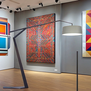 Lampe sur pied LED à abat-jour dôme décoratif avec interrupteur, grand cadre métallique, lumière blanc chaud doux 2700K, design moderne – Offre Spéciale - Product Image 3