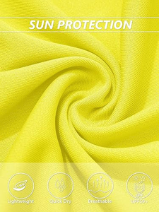 T-shirt de sport jaune pour femme, léger, respirant, pour l'entraînement et les activités sportives - Product Image 6