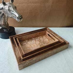 Bandeja de Esmalte con Estampado Vintage, Bandeja de Esmalte para Servir, Bandeja de Esmalte Decorativa para Cocina, Bandeja de Esmalte para Uso en Exteriores - Product Image 5