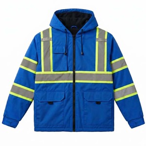 Winter Waterproof High Visibility Reflective Safety Clothes <b>Worker</b> Coat Uniform Traffic Coal Security Workwear Hi Vis <b>Jacket</b> - Product Image 1