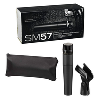 Mikrofon Instrumen Dinamis SM57 Pola Kardioid Profesional untuk Rekaman Studio, Suara Live, Snare Drum, Gitar, dan Amp