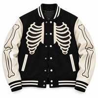 Blouson universitaire chauffant personnalisé unisexe en laine et fourrure, style Letterman, avec patchs chenille, coupe bomber de baseball, marque privée, style urbain