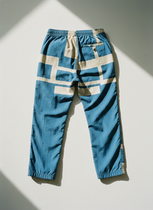 Casual Daily Wear Nylon Baggy <b>Trouser</b> with High Elastic Waist Lightweight Comfortable Fit Modern Street Style <b>Light</b> Washed - Product Image 2