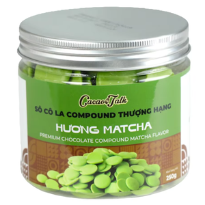 Chocolate Compuesto de Excelente Calidad Directo de Fábrica HALAL OEM/ODM Chocolate Compuesto con Matcha para Galletas y Bizcochos - Product Image 1