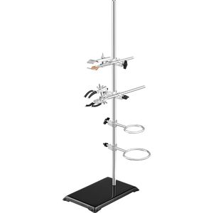 2 Juegos de Soportes de Laboratorio de Acero con Varilla de 23.6 Pulgadas y Base de Hierro Fundido de 8.3 x 5.3 Pulgadas, Incluye Abrazaderas de Laboratorio F - Product Image 4