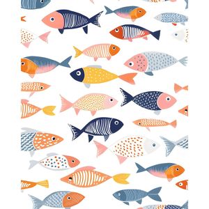 Papel Tapiz Vintage Boho con Hojas, Mural Floral Blanco Autoadhesivo Removible, Vinilo Impermeable para el Hogar - Product Image 1