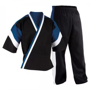 Combinaison de karaté professionnelle bleu marine 100% coton, haute qualité, logo personnalisé, uniforme de karaté unisexe pour adultes - Product Image 3