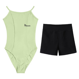 Custom Women's Sleeveless <b>Gymnastic</b> <b>Leotard</b> <b>With</b> <b>Shorts</b> Dancewear Set Stage Performance Wear - Product Image 4