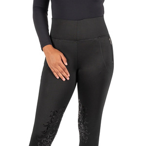High Quality 4-way Stretch Horse Riding Breeches <b>Leggings</b> Tights <b>Equestrian</b> Wear Pants on Technical Fabric with Soft Feel - Product Image 2