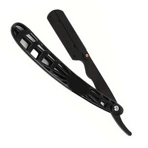 MORJE Surgical Straight Razor Single Blade Stainless Steel For Barber Shop Face <b>Shaving</b> Male ABS Plastic Handle - Product Image 2