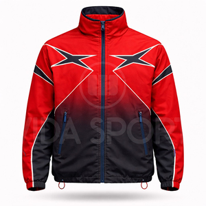 Veste coupe-vent unisexe tendance en polyester 100 % imperméable et respirant avec logo personnalisé Wida Sports pour sports de plein air – Vente en gros - Product Image 2