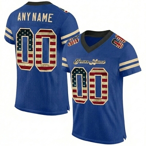 Ensembles de maillots de football sublimés personnalisables à séchage rapide, 100 % polyester, imprimés par transfert thermique, antibactériens, unisexes, à manches courtes - Product Image 6
