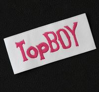 Étiquettes tissées personnalisées pour vêtements, étiquettes logo, étiquettes en satin damassé, étiquettes en polyester pour vêtements, étiquettes de marque OEM, étiquettes en gros, fourniture en gros, rouleau