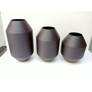 Rustic Green Iron <b>Vase</b> Artisanal Handmade Metal Flower <b>Vase</b> <b>Set</b> Luxury Tabletop Decorative <b>Vases</b> for Wedding Home Decoration - Product Image 2