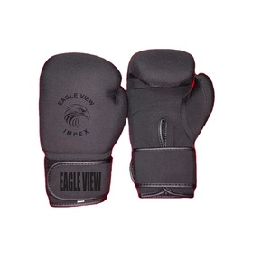Gants de boxe noirs lavables et légers de 10 oz, personnalisables, marque OEM, excellent rapport qualité-prix, équipement d'entraînement pour les arts martiaux, vente en gros - Product Image 1