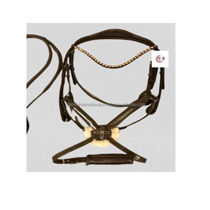 Brida de cuero prémium de alta calidad para caballos, equipo de carreras ecuestre, fabricante al por mayor - Product Image 2