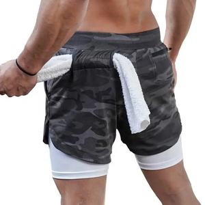 ECONEX SPORTS 2025 pantalones cortos de gimnasio de algodón 100% personalizados para hombres pantalones cortos de entrenamiento de Fitness con bolsillos con cremallera Etiqueta Privada - Product Image 1