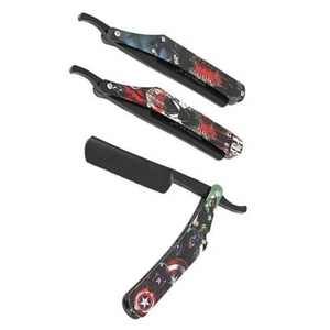 High Quality Stainless Steel Professional Safety Straight <b>Edge</b> Changeable Barber Shaving Razor Holder Wood Face Body Men/Women - Product Image 2