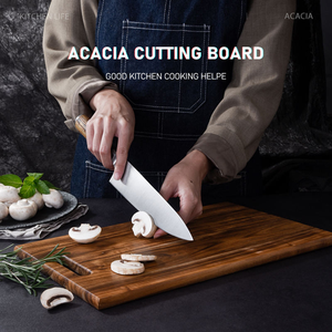 Wholesale Large Blank <b>Wood</b> Cutting Boards Acacia <b>Wood</b> with Logo Tabla De Cortar Cocina - Product Image 3