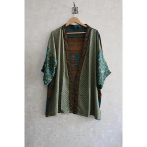 Kimono de Seda Indio Hecho a Mano para Mujer, Camisón Corto Estampado, Ropa de Dormir - Product Image 2