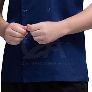 Kitchen <b>Uniforms</b> Breathable Short Sleeve Chef Jacket for <b>Restaurant</b> Staff Double Breasted Premium Chef Jacket for Professional - Product Image 6