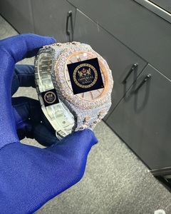 Reloj Mecánico Automático de Lujo con Incrustaciones de Moissanita, Diseño Hip Hop, Marca Imperial Jewels, Caja de Acero Inoxidable, Cristal, Indicadores, 10 Bar - Product Image 2