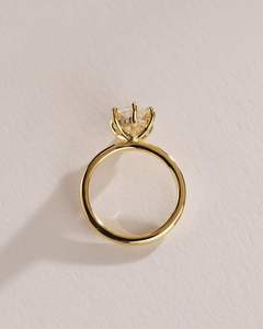 Anillo de diamante solitario con corte marquesa holandés de 2.01 CT cultivado en laboratorio para mujer, oro macizo de 14K, regalo sorpresa para novias - Product Image 3