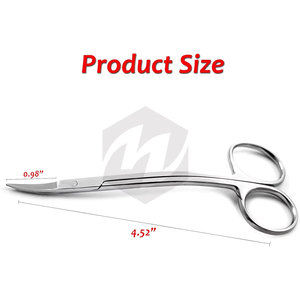 Tijeras Dentales Bee Bee de 4.52 Pulgadas, Instrumentos Quirúrgicos Dentales de Ortodoncia de Acero Inoxidable de Alta Calidad, Manuales, MOL CE INSTRUMENTS - Product Image 2