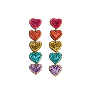 Seed Bead Choice Handwork Beaded Embroidery Cherry Dangle Earring Elegant Stylish Fancy Unique Designer Luxury Premium For <b>Girl</b> - Product Image 4