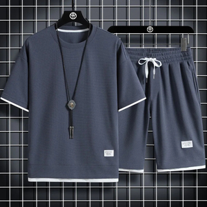 Conjunto Deportivo Informal Personalizado para Hombre, 2 en 1, con Capucha, Color Sólido, para Gimnasio, Correr, Entrenamiento, Ropa Deportiva, 6XL, Proveedor de Fábrica OEM ODM - Product Image 2