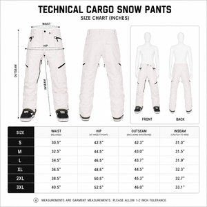 Pantalon de snowboard imperméable pour homme, pantalon de ski cargo d'hiver, coupe-vent, respirant, isolé, vêtements de sport d'extérieur - Product Image 6