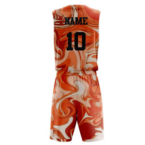 Custom Made Heat-Transfer Basketball Shirt Shorts <b>Sets</b> Jerseys Quick Dry Plus Size 100% Polyester Summer Men Basketball Uniforms - Product Image 2