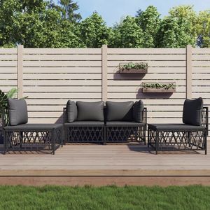 Set Lounge da Giardino Antracite - Product Image 1