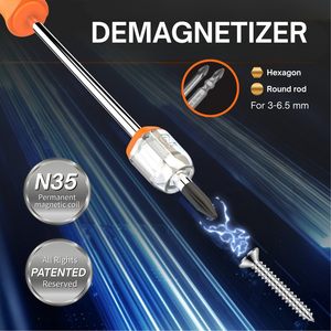 LED Magnetizer Demagnetizer <b>Tool</b> ABS Shell Lematec Model LE-MA001 Compact Screwdriver Bit <b>DIY</b> OEM Magnetizing Repair Assembly - Product Image 2