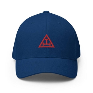 หมวกเบสบอลยูนิเซ็กส์ Royal Arch Chapter - งานปักพรีเมียมสีแดง Triple Tau - Product Image 2