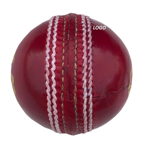 Pelota de cuero de primera calidad para partidos de cricket, lista para jugar, con costuras resistentes cosidas a mano, para uso profesional en cricket. - Product Image 5