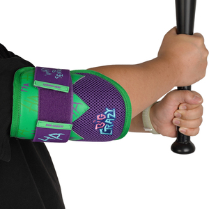 Protège-coude de baseball 2026 Big Crazy Vert Violet en maille – Équipement de protection sportif toutes saisons pour adulte - Product Image 2