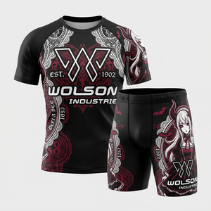Conjunto de Ropa Deportiva Transpirable para Hombre, Camiseta y Pantalones Cortos Cómodos para Fitness, Gimnasio, Running y Entrenamiento - Product Image 1