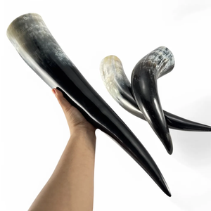 Nouveauté : Corne à boire Viking en corne de buffle / Corne à boire Viking / Corne à boire en agate avec support en corne, qualité supérieure - Product Image 4