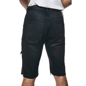 High Street Fashion Elastic Waist <b>Men</b> Denim Shorts Top Quality Custom Sublimated Printing <b>Men</b> Denim Shorts Fitness Shorts - Product Image 6