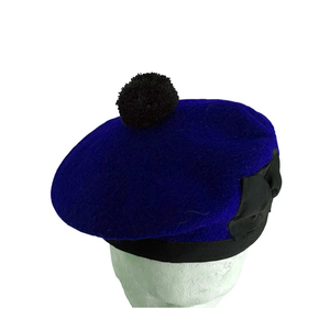 Gorro Balmoral Liso Azul Oscuro/Negro, Gorro de Lana, Sombrero de Piper, Venta al por Mayor, Sombrero Escocés Personalizado 2026 - Product Image 6
