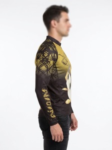 Chemise de pêche à manches longues pour homme, imprimé carpe or et noir par sublimation, séchage rapide, pull à fermeture éclair - Product Image 3