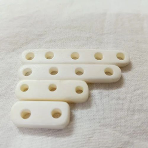 Separadores de Hueso Naturales Hechos a Mano con Forma Rectangular de 4 Agujeros, Cuentas Blancas con Temática Animal para Creaciones de Joyería de Uso Diario - Product Image 2
