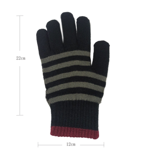 Mitaines de sport d'hiver pour enfants de 2 à 6 ans, mignonnes, à rayures, en acrylique/coton, pour le ski, l'extérieur, la chaleur, décontractées, pour tous les jours - Product Image 4